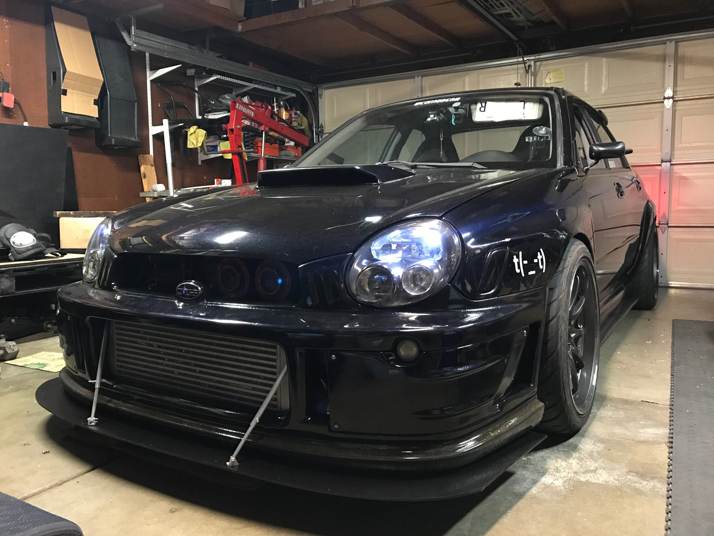 02-03 Subaru Wrx/Sti full front splitter (ACM-alumacore)